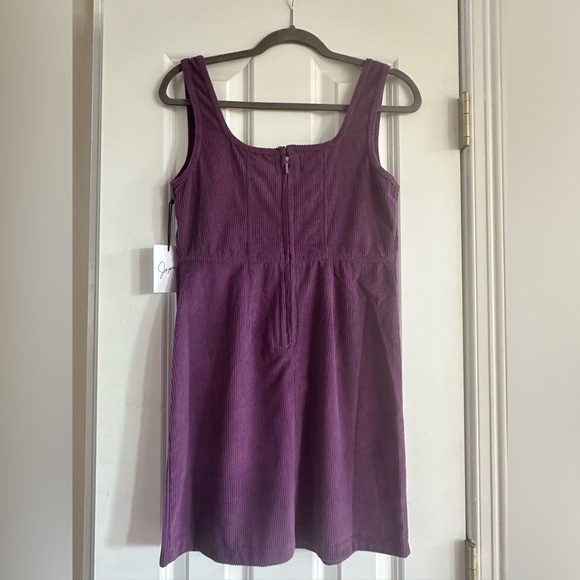 Japna purple corduroy dress jumper medium NWT regal purple academia fall - Picture 2 of 7